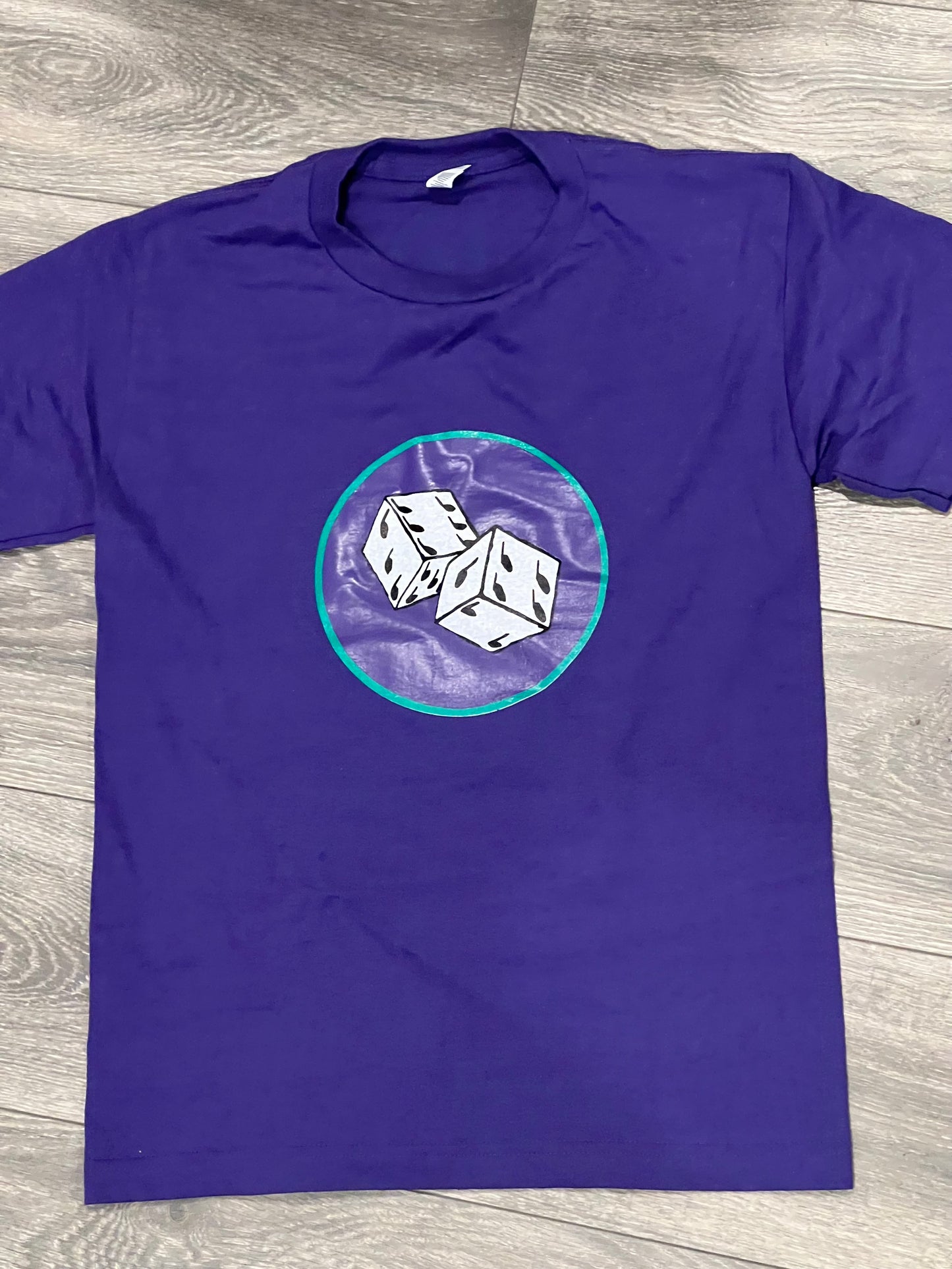 Short Sleeve "It's The Hustle" Purple Tee