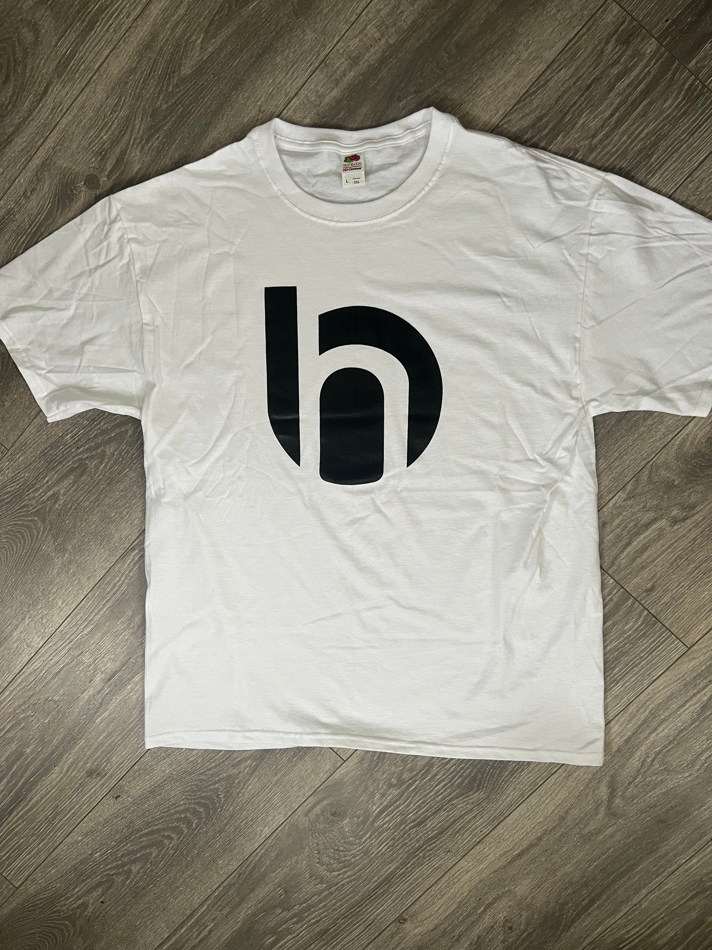Short Sleeve White Logo Tee