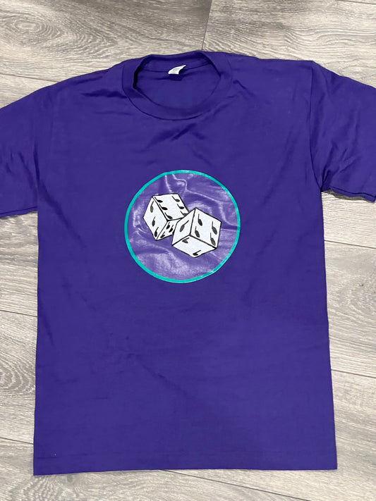 Short Sleeve "It's The Hustle" Purple Tee